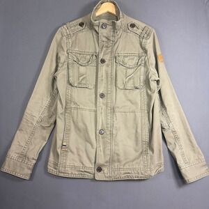 Triple Five Soul Utility Jacket Women's Medium Olive Green Military Cotton Field